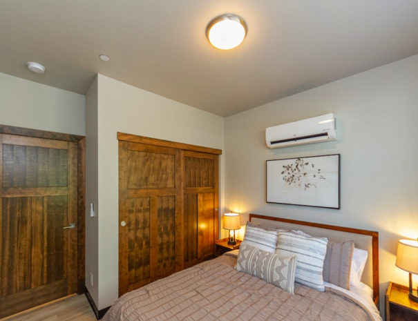 Rental cabin master bedroom